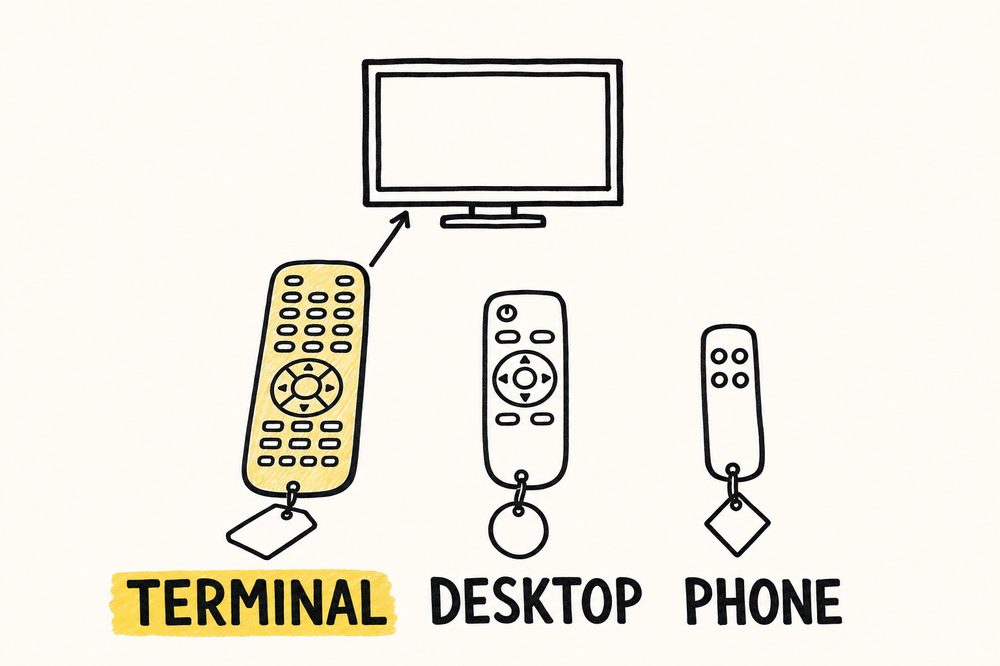 Three TV remotes, one television